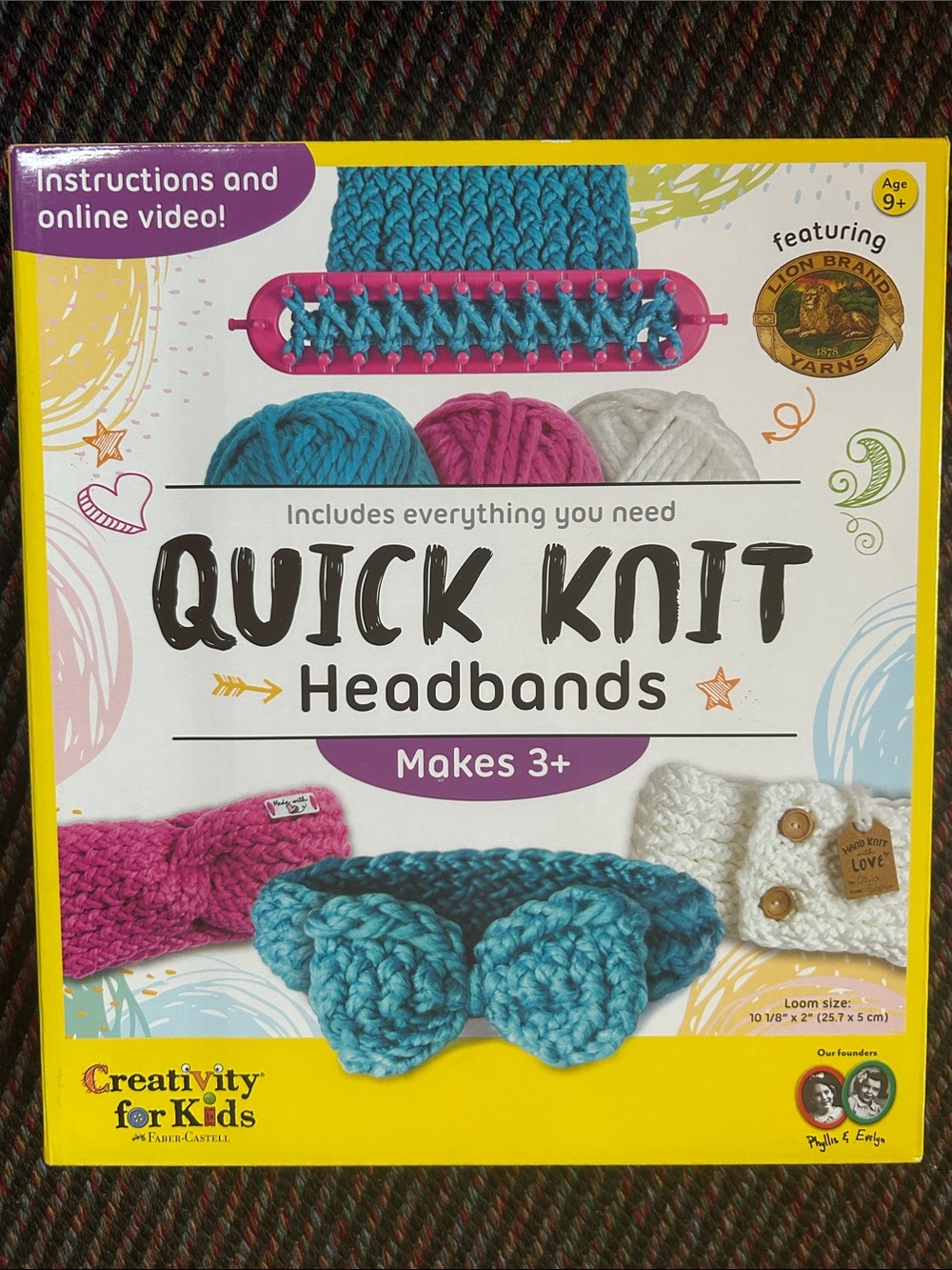 Creativity for Kids Quick Knit Headbands Craft Kit NIB
